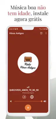 Rádio Hinos Antigos Evangélica android App screenshot 2